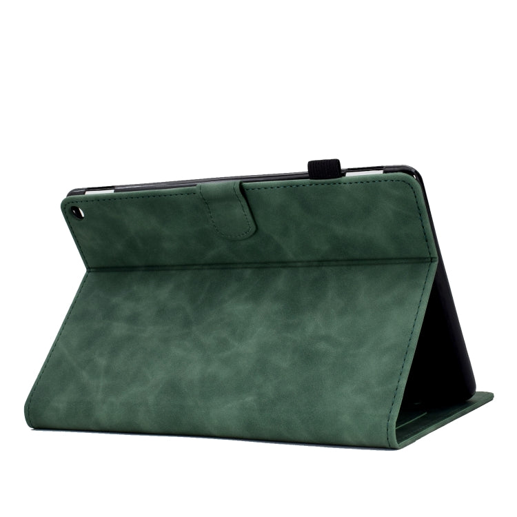 For Amazon Kindle Fire HD10 2021 Tower Embossed Leather Smart Tablet Case