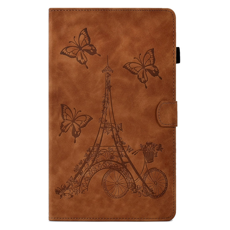 For Samsung Galaxy Tab S6 Lite P610 Tower Embossed Leather Smart Tablet Case