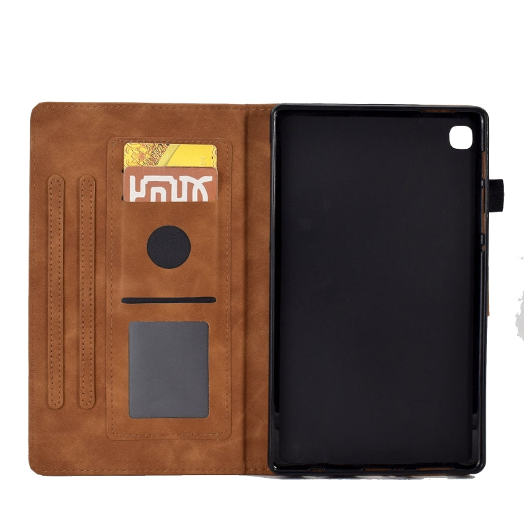 For Samsung Galaxy Tab S6 Lite P610 Tower Embossed Leather Smart Tablet Case