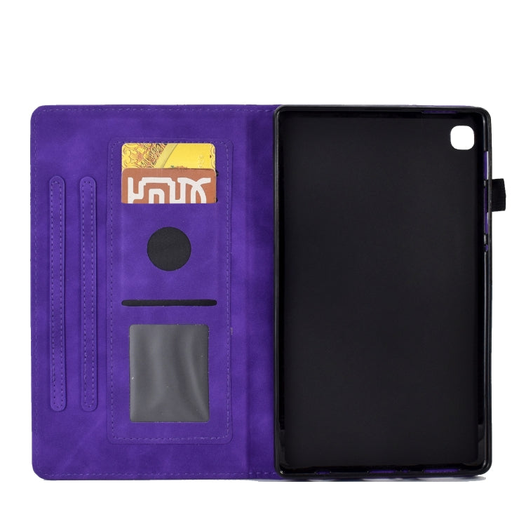 For Samsung Galaxy Tab S6 Lite P610 Tower Embossed Leather Smart Tablet Case