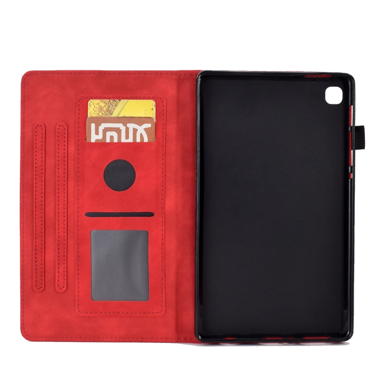 For Samsung Galaxy Tab S6 Lite P610 Tower Embossed Leather Smart Tablet Case
