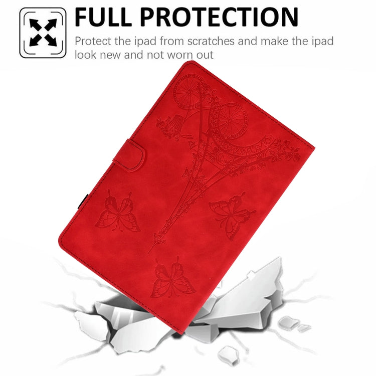 For Samsung Galaxy Tab S6 Lite P610 Tower Embossed Leather Smart Tablet Case