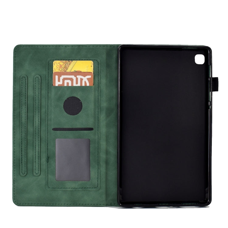 For Samsung Galaxy Tab S6 Lite P610 Tower Embossed Leather Smart Tablet Case