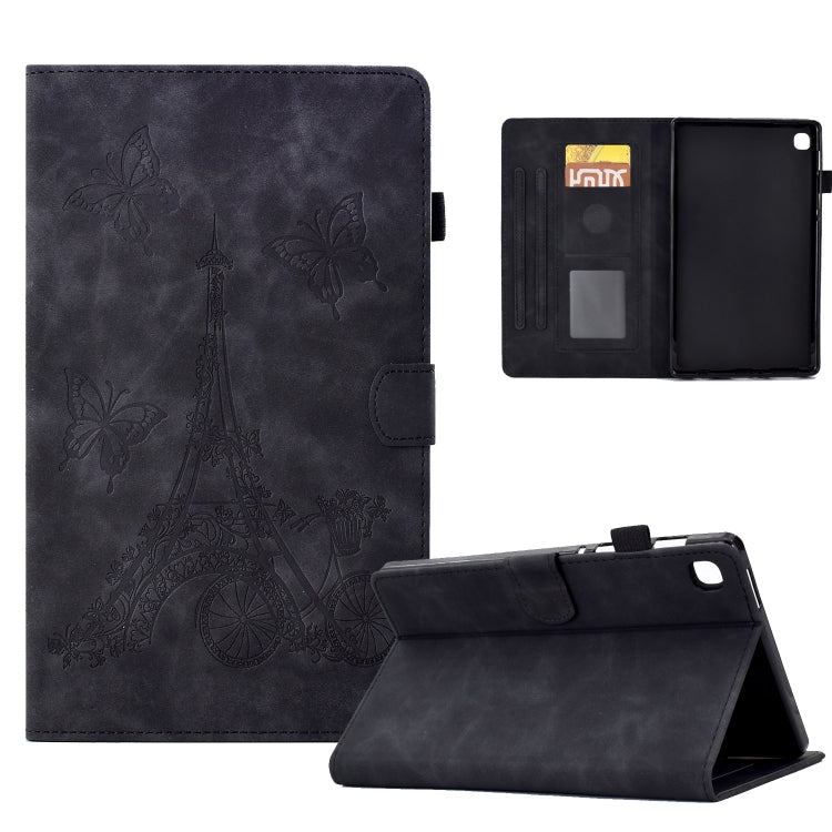 For Samsung Galaxy Tab S6 Lite P610 Tower Embossed Leather Smart Tablet Case