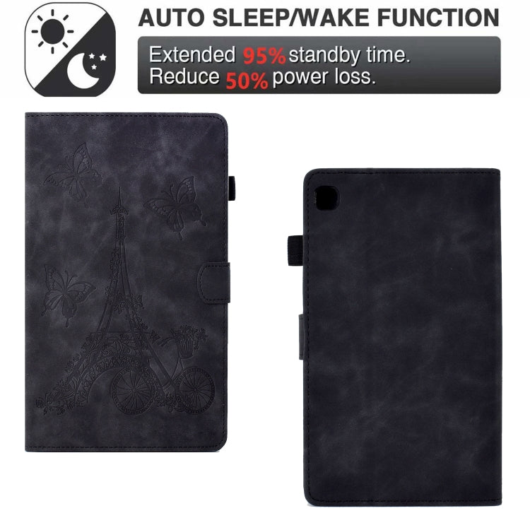 For Samsung Galaxy Tab S6 Lite P610 Tower Embossed Leather Smart Tablet Case