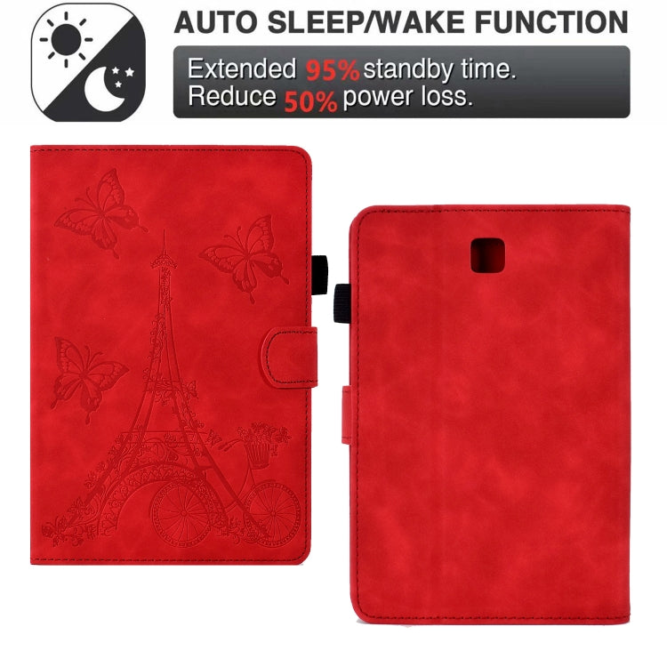 For Samsung Galaxy Tab A 8.0 T350 Tower Embossed Leather Smart Tablet Case