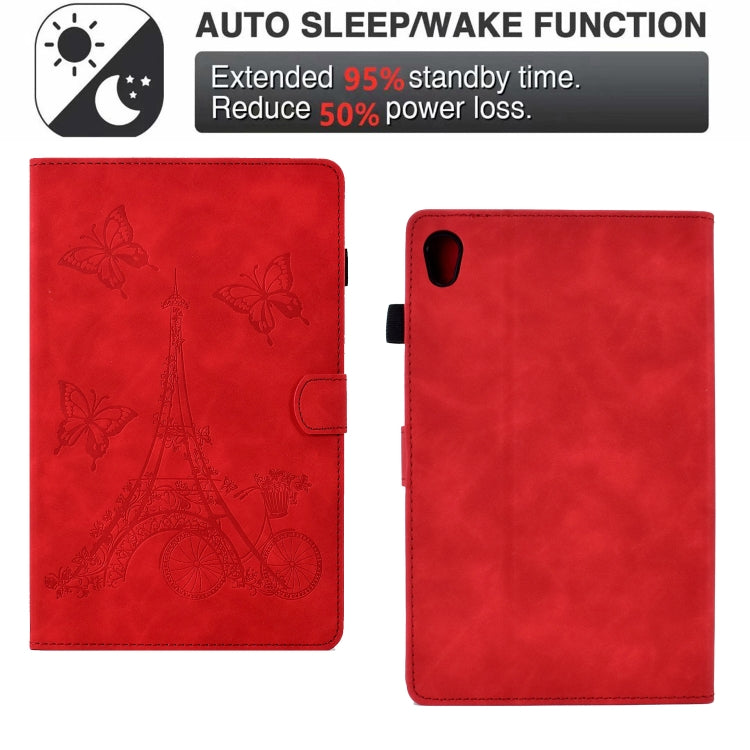 For Lenovo Tab M10 Gen 2 Tower Embossed Leather Smart Tablet Case