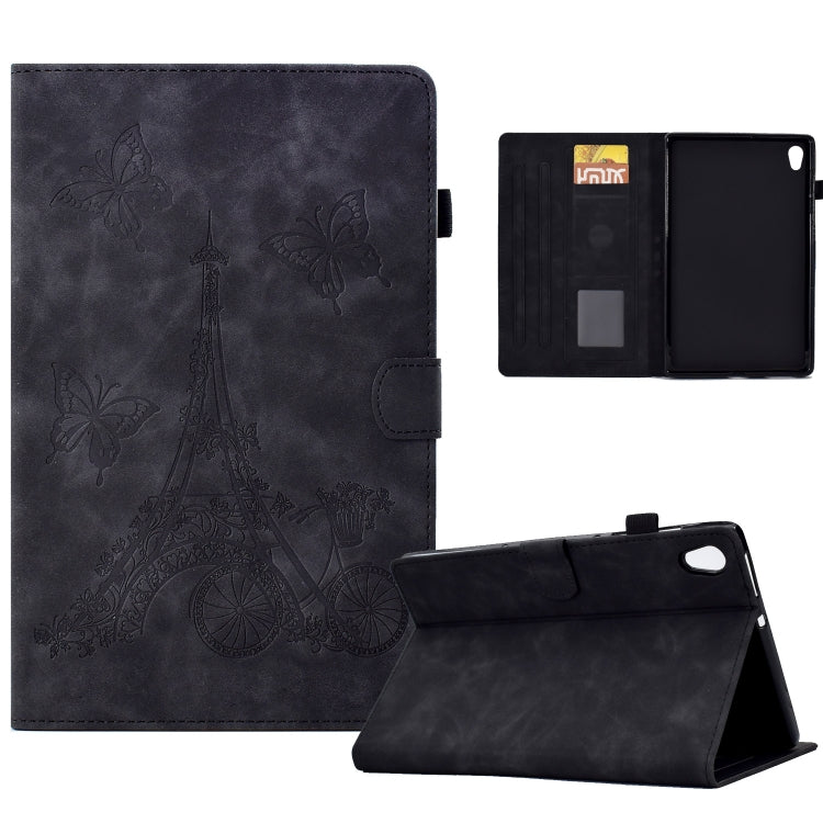 For Lenovo Tab M10 Gen 2 Tower Embossed Leather Smart Tablet Case