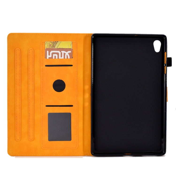 For Lenovo Tab M10 Gen 2 Tower Embossed Leather Smart Tablet Case