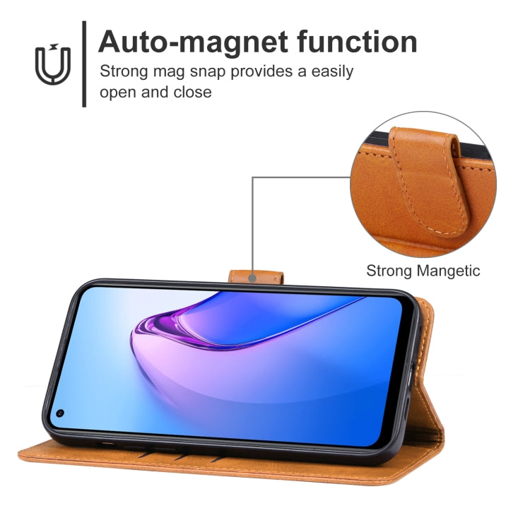 For OPPO Reno8 Z Leather Phone Case