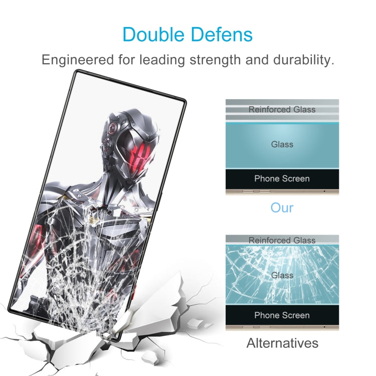 For ZTE nubia Red Magic 8 Pro+ 50pcs 0.26mm 9H 2.5D Tempered Glass Film