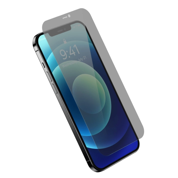 For iPhone 12/12 Pro 2pcs Baseus 0.3mm Crystal Peep-proof Explosion-proof Tempered Glass Film