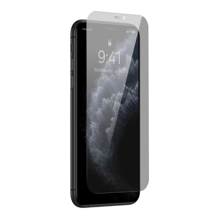 For iPhone XS Max/11 Pro Max 2pcs Baseus 0.3mm Crystal Peep-proof Explosion-proof Tempered Glass Film