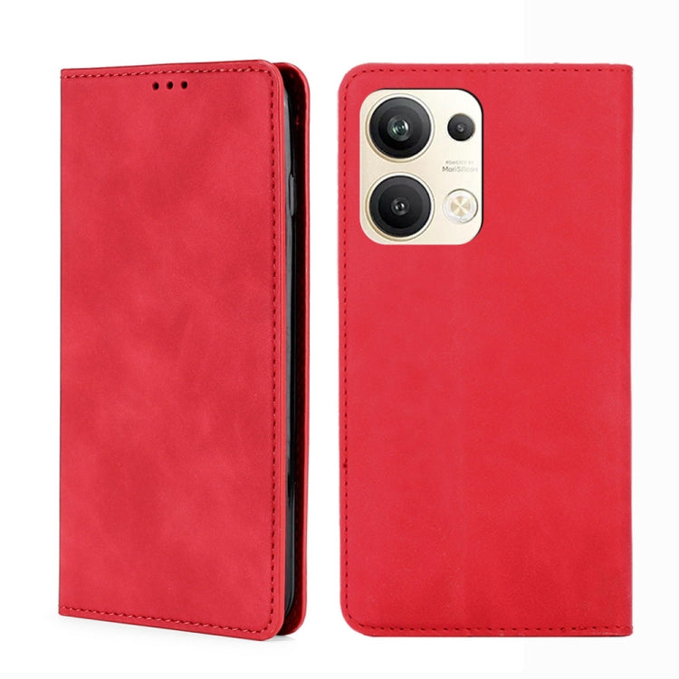 For OPPO Reno9 Pro+ 5G Skin Feel Magnetic Horizontal Flip Leather Phone Case