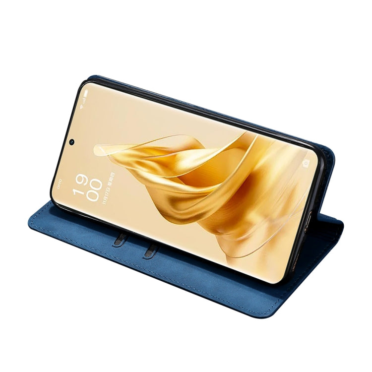 For OPPO Reno9 Pro+ 5G Skin Feel Magnetic Horizontal Flip Leather Phone Case