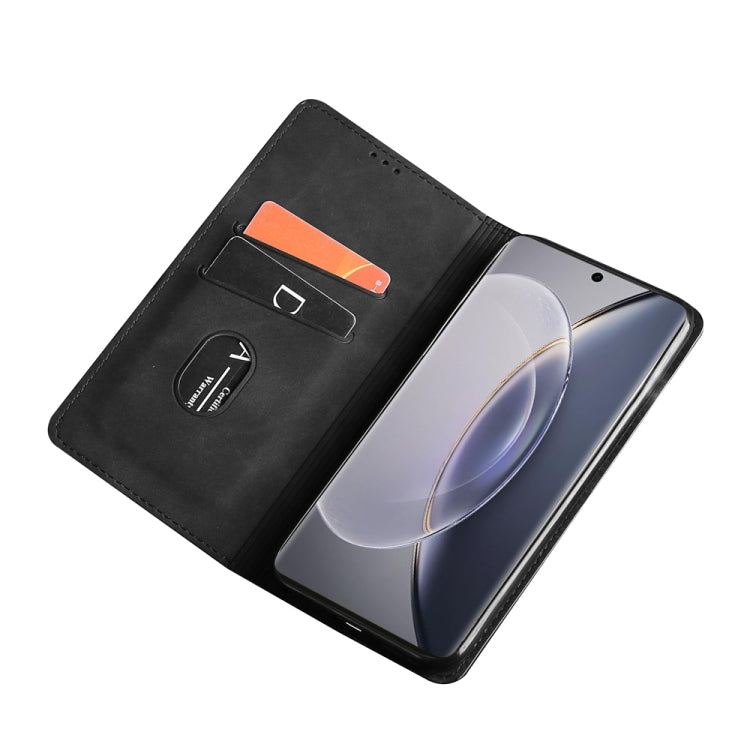 For vivo X90 Pro 5G Skin Feel Magnetic Horizontal Flip Leather Phone Case