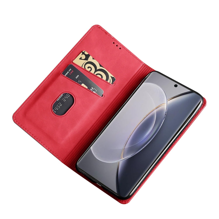 For vivo X90 Pro 5G Skin Feel Magnetic Horizontal Flip Leather Phone Case