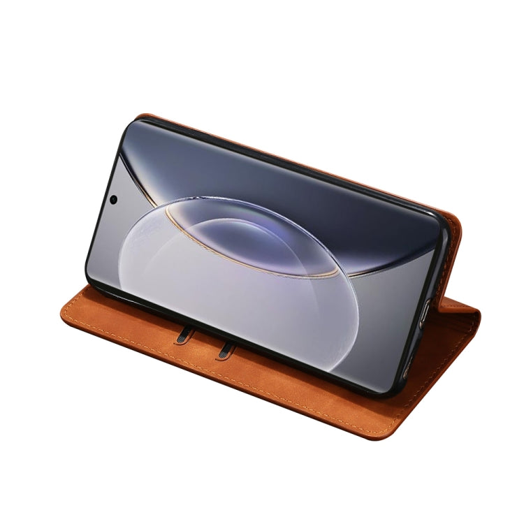 For vivo X90 Pro 5G Skin Feel Magnetic Horizontal Flip Leather Phone Case