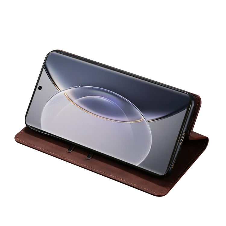 For vivo X90 Pro 5G Skin Feel Magnetic Horizontal Flip Leather Phone Case