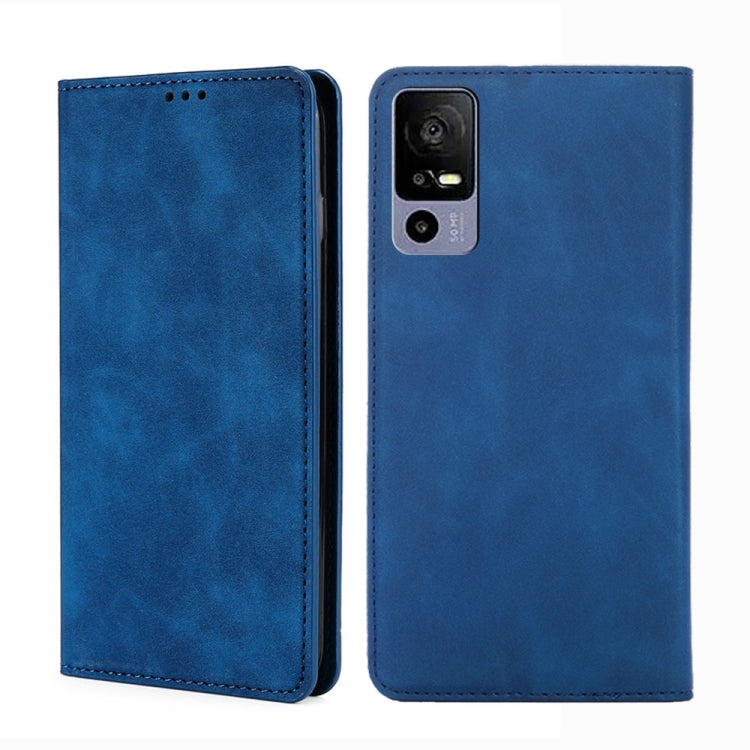 For TCL 40R 5G Skin Feel Magnetic Horizontal Flip Leather Phone Case