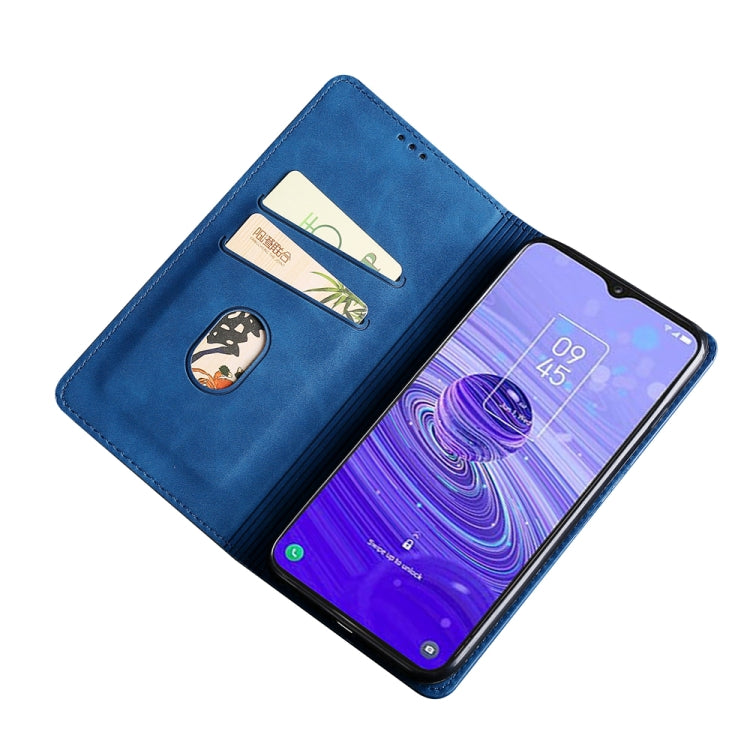 For TCL 40R 5G Skin Feel Magnetic Horizontal Flip Leather Phone Case