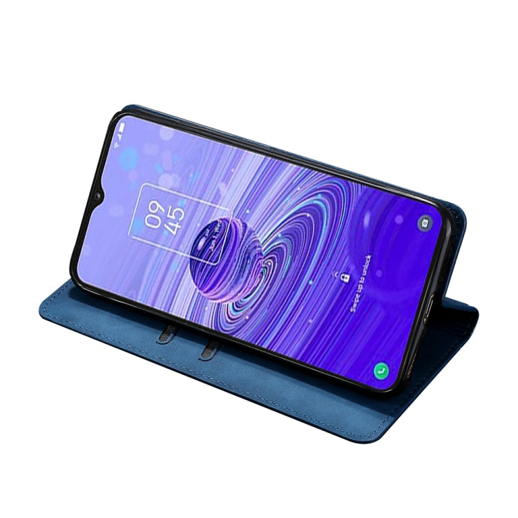 For TCL 40R 5G Skin Feel Magnetic Horizontal Flip Leather Phone Case