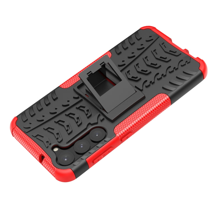 For Samsung Galaxy S23+ 5G Tire Texture TPU + PC Phone Case with Holder