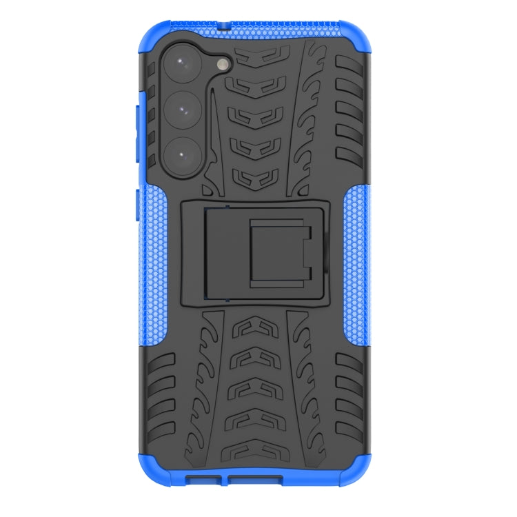 For Samsung Galaxy S23+ 5G Tire Texture TPU + PC Phone Case with Holder