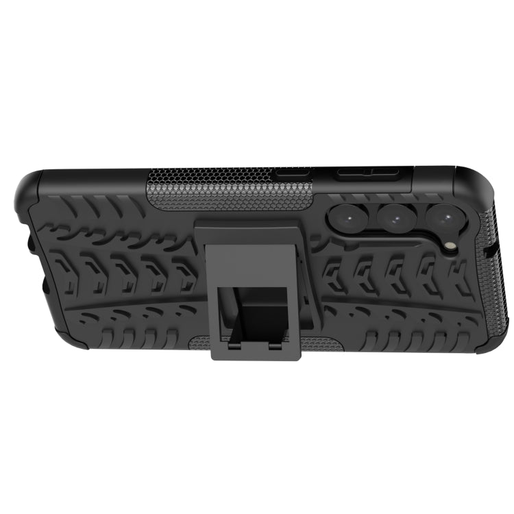 For Samsung Galaxy S23+ 5G Tire Texture TPU + PC Phone Case with Holder