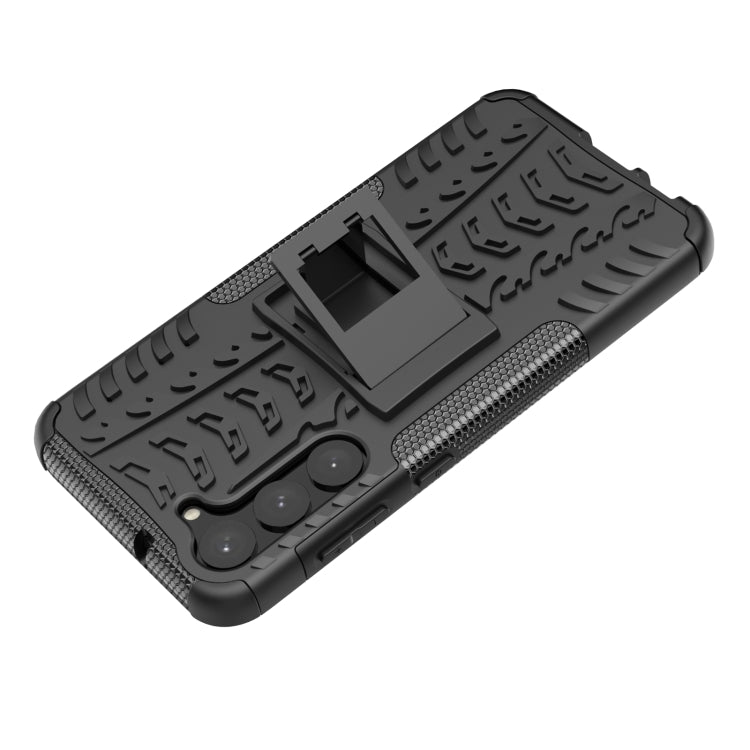 For Samsung Galaxy S23+ 5G Tire Texture TPU + PC Phone Case with Holder