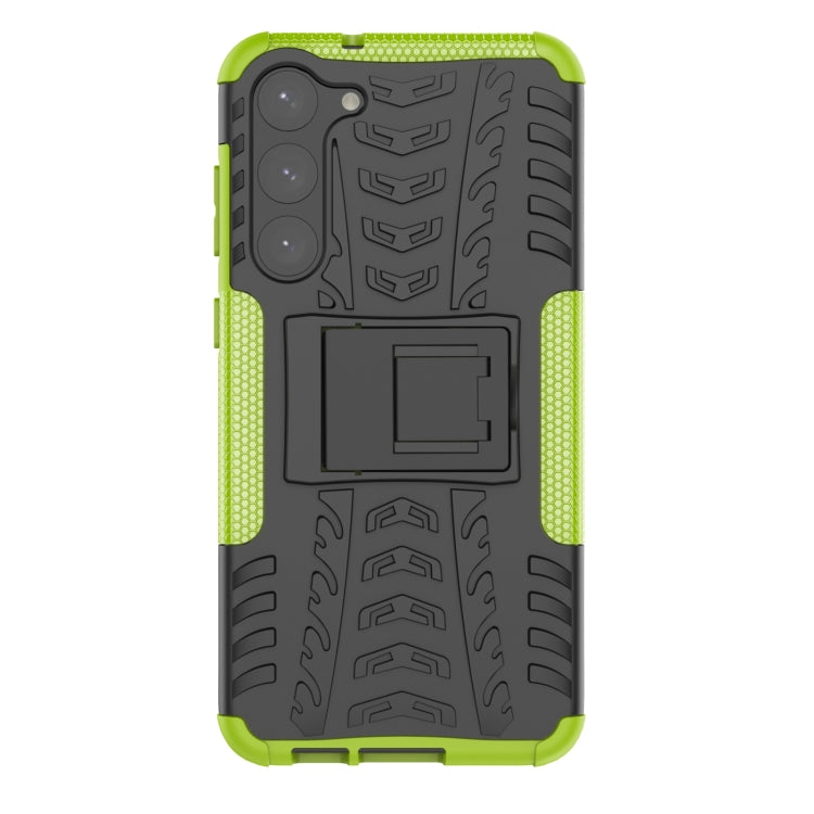For Samsung Galaxy S23+ 5G Tire Texture TPU + PC Phone Case with Holder