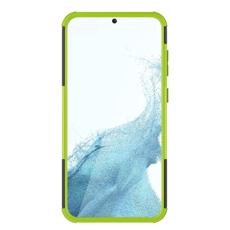 For Samsung Galaxy S23+ 5G Tire Texture TPU + PC Phone Case with Holder