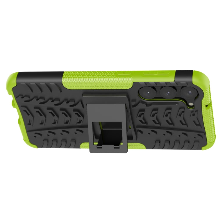 For Samsung Galaxy S23+ 5G Tire Texture TPU + PC Phone Case with Holder