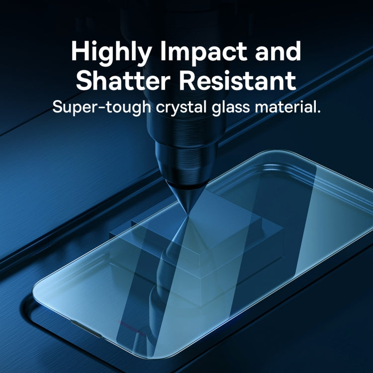 For iPhone 12 Pro Max Baseus 2pcs 0.3mm Crystal Explosion-proof Tempered Glass Film