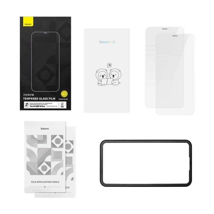 For iPhone 11/XR Baseus 2pcs 0.3mm Crystal Explosion-proof Tempered Glass Film