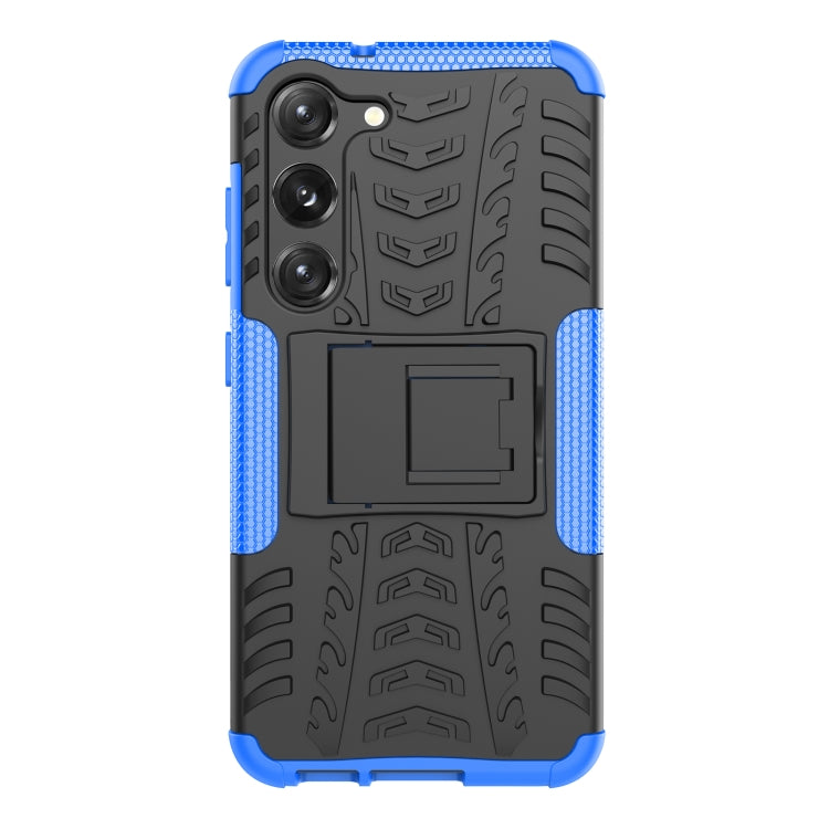 For Samsung Galaxy S23 5G Tire Texture TPU + PC Phone Case with Holder