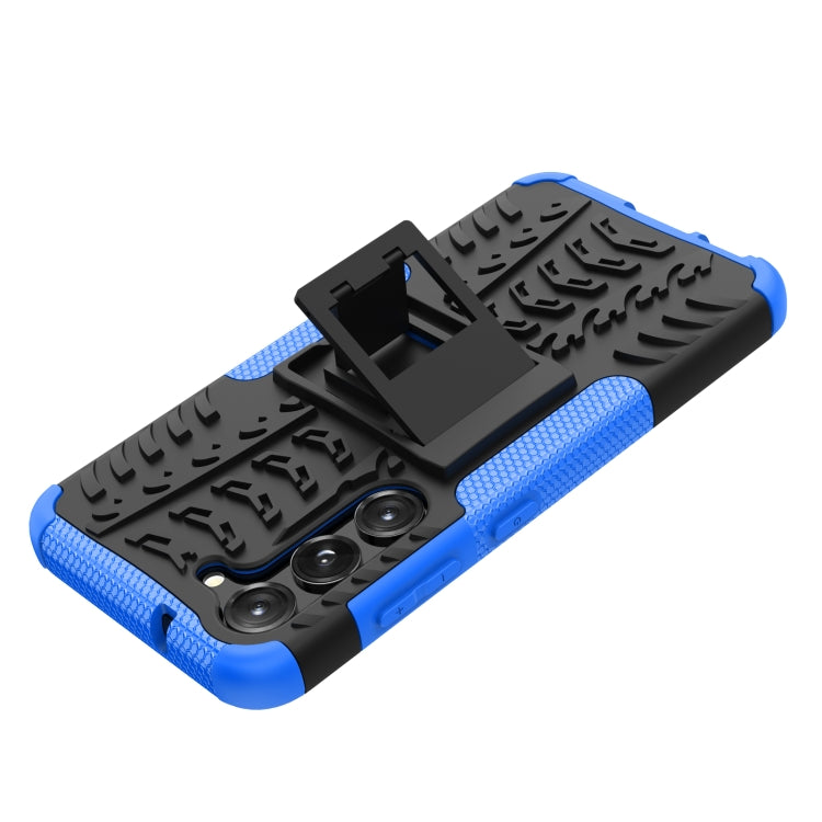 For Samsung Galaxy S23 5G Tire Texture TPU + PC Phone Case with Holder