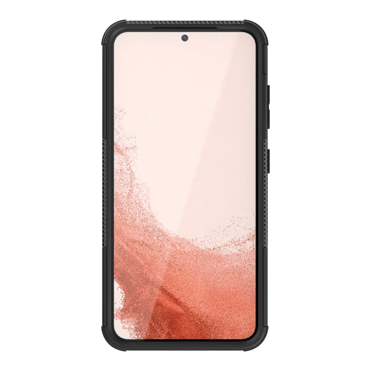 For Samsung Galaxy S23 5G Tire Texture TPU + PC Phone Case with Holder