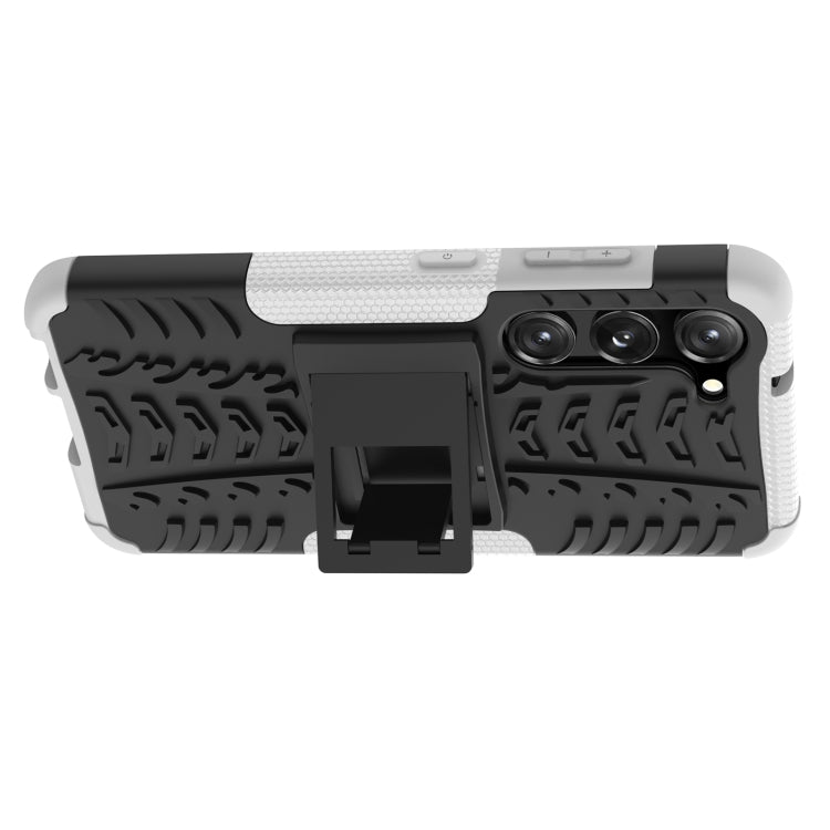 For Samsung Galaxy S23 5G Tire Texture TPU + PC Phone Case with Holder