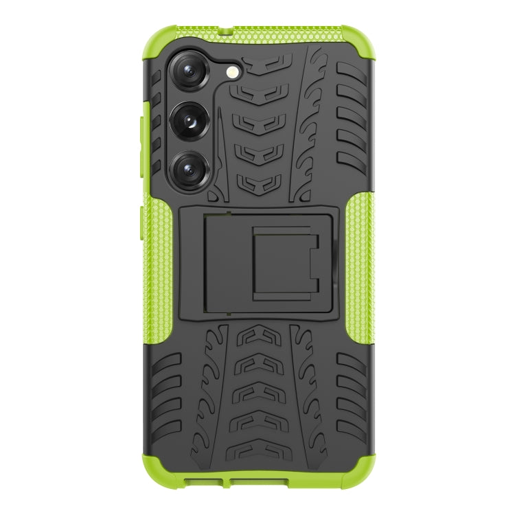 For Samsung Galaxy S23 5G Tire Texture TPU + PC Phone Case with Holder