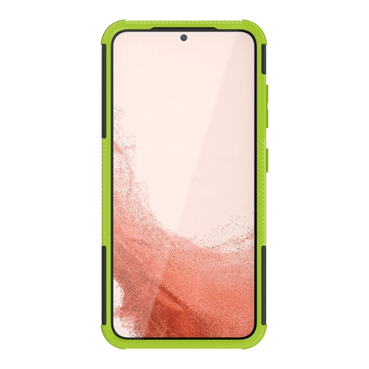 For Samsung Galaxy S23 5G Tire Texture TPU + PC Phone Case with Holder