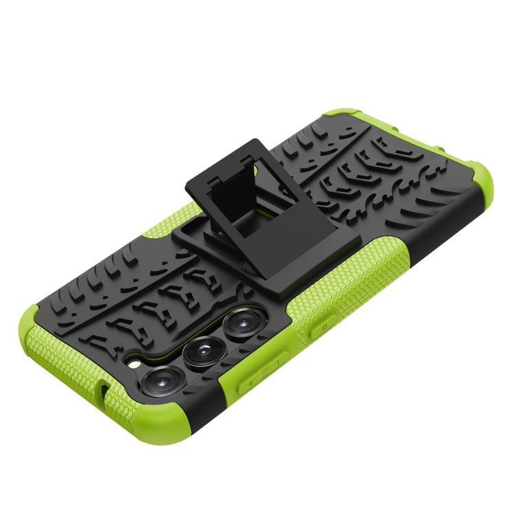 For Samsung Galaxy S23 5G Tire Texture TPU + PC Phone Case with Holder