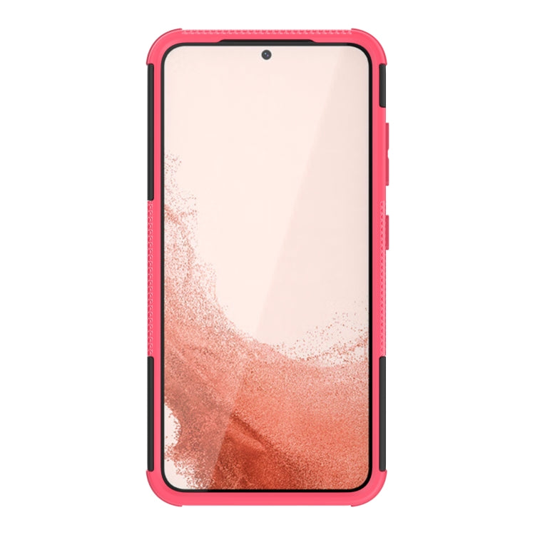 For Samsung Galaxy S23 5G Tire Texture TPU + PC Phone Case with Holder