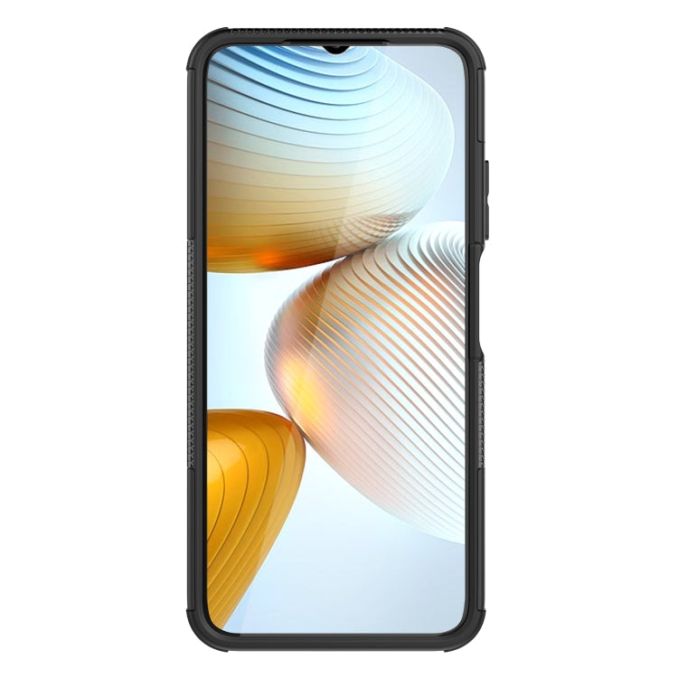 For Xiaomi Poco M4 Tire Texture TPU + PC Phone Case with Holder