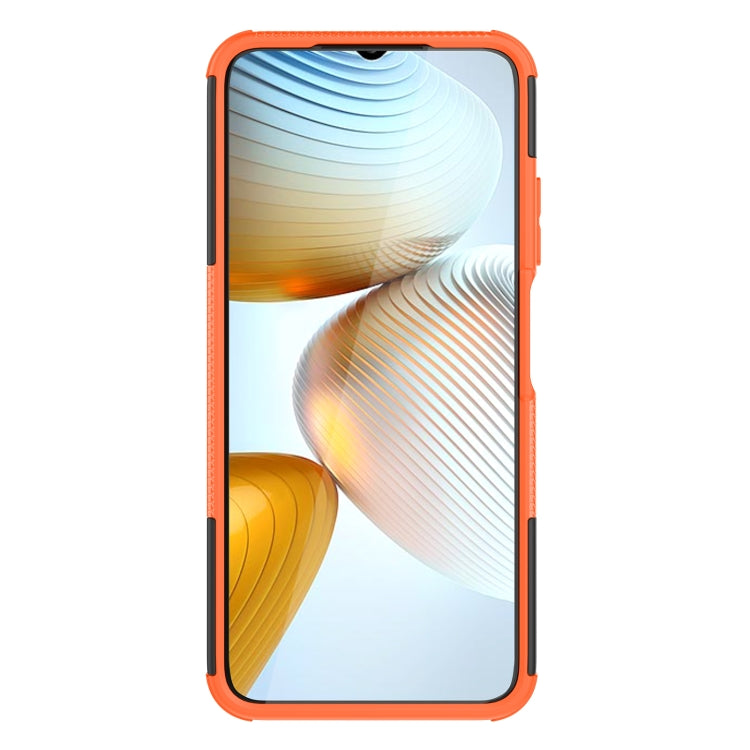 For Xiaomi Poco M4 Tire Texture TPU + PC Phone Case with Holder