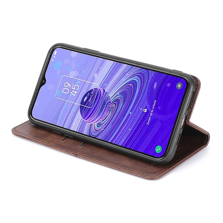 For TCL 40R 5G Cow Texture Magnetic Horizontal Flip Leather Phone Case