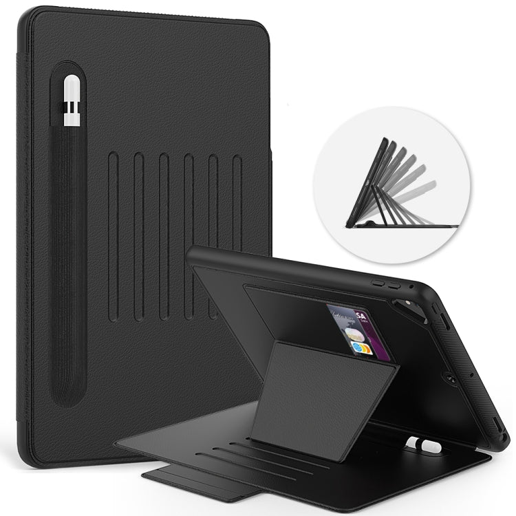 For iPad Pro 9.7 inch PU + PC Horizontal Flip Magnetic Leather Case with Holder & Card Slot & Pen Slot & Sleep / Wake-up Function