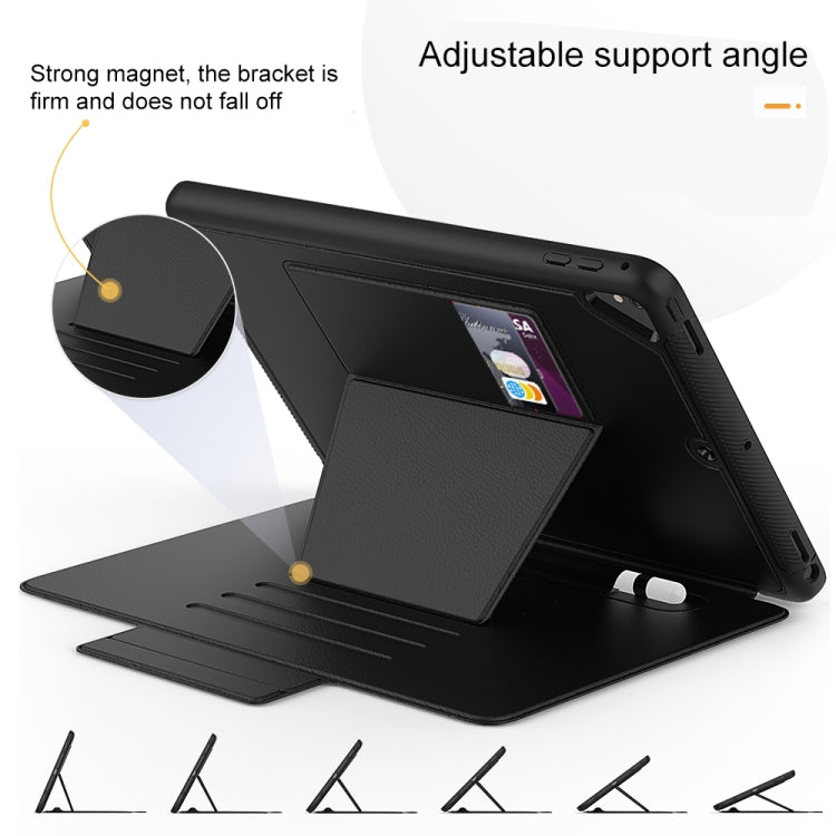 For iPad Pro 9.7 inch PU + PC Horizontal Flip Magnetic Leather Case with Holder & Card Slot & Pen Slot & Sleep / Wake-up Function