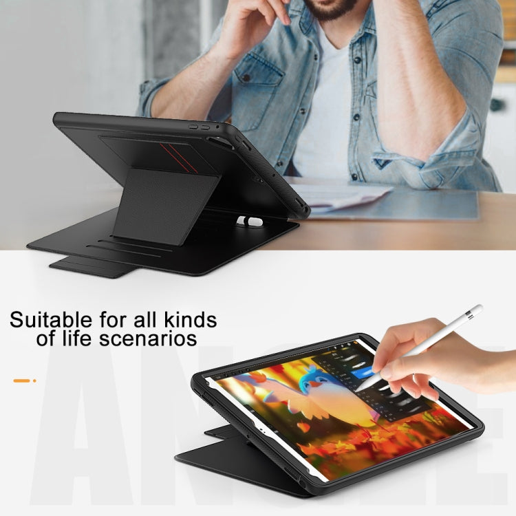 For iPad Pro 9.7 inch PU + PC Horizontal Flip Magnetic Leather Case with Holder & Card Slot & Pen Slot & Sleep / Wake-up Function