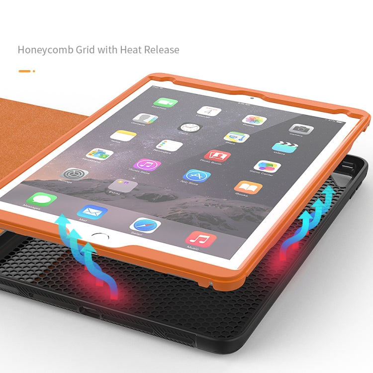 For iPad Pro 9.7 inch PU + PC Horizontal Flip Magnetic Leather Case with Holder & Card Slot & Pen Slot & Sleep / Wake-up Function